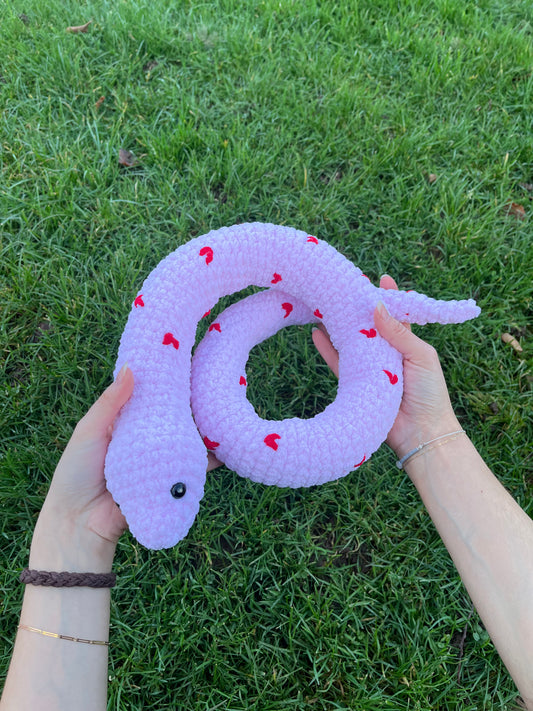 Peluche Serpent Rose