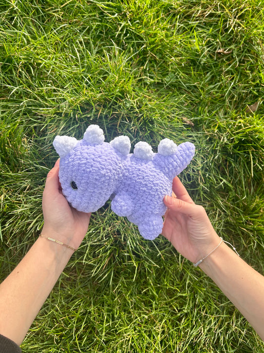 Peluche Dinosaure Raptou Violet