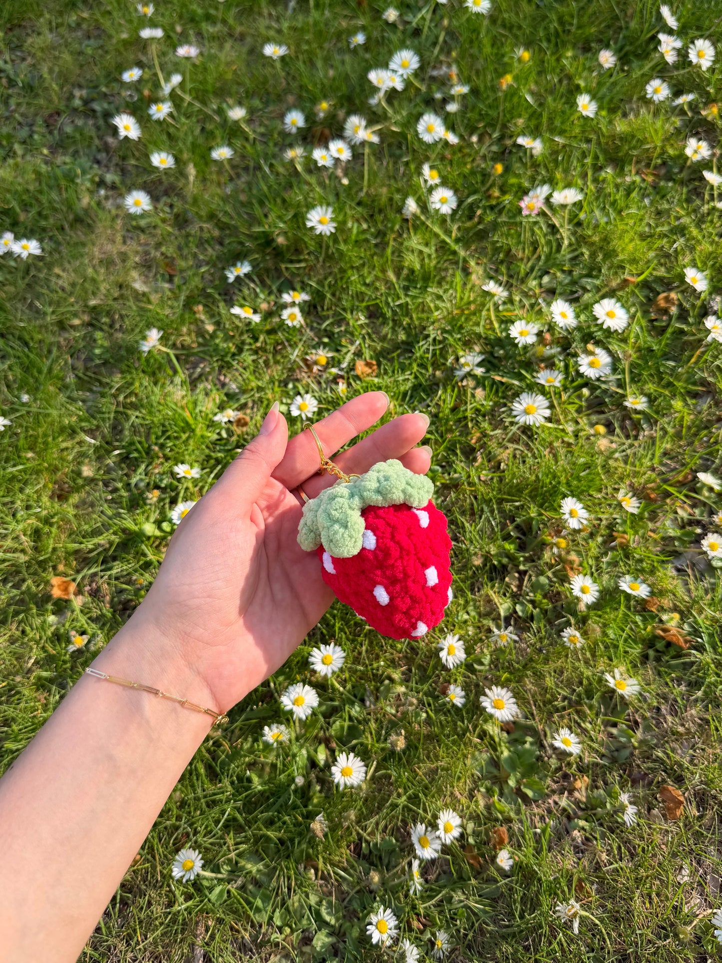 Porte clé fraise