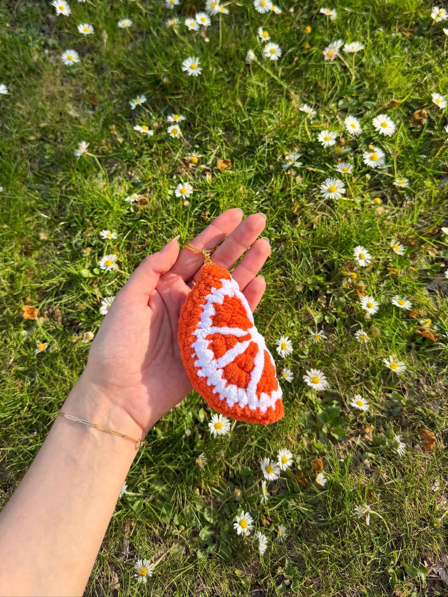 Porte clé orange