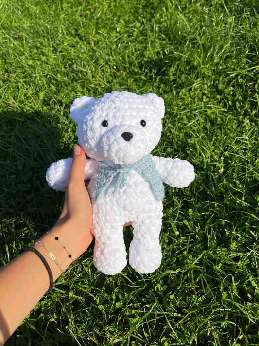 Peluche ours blanc