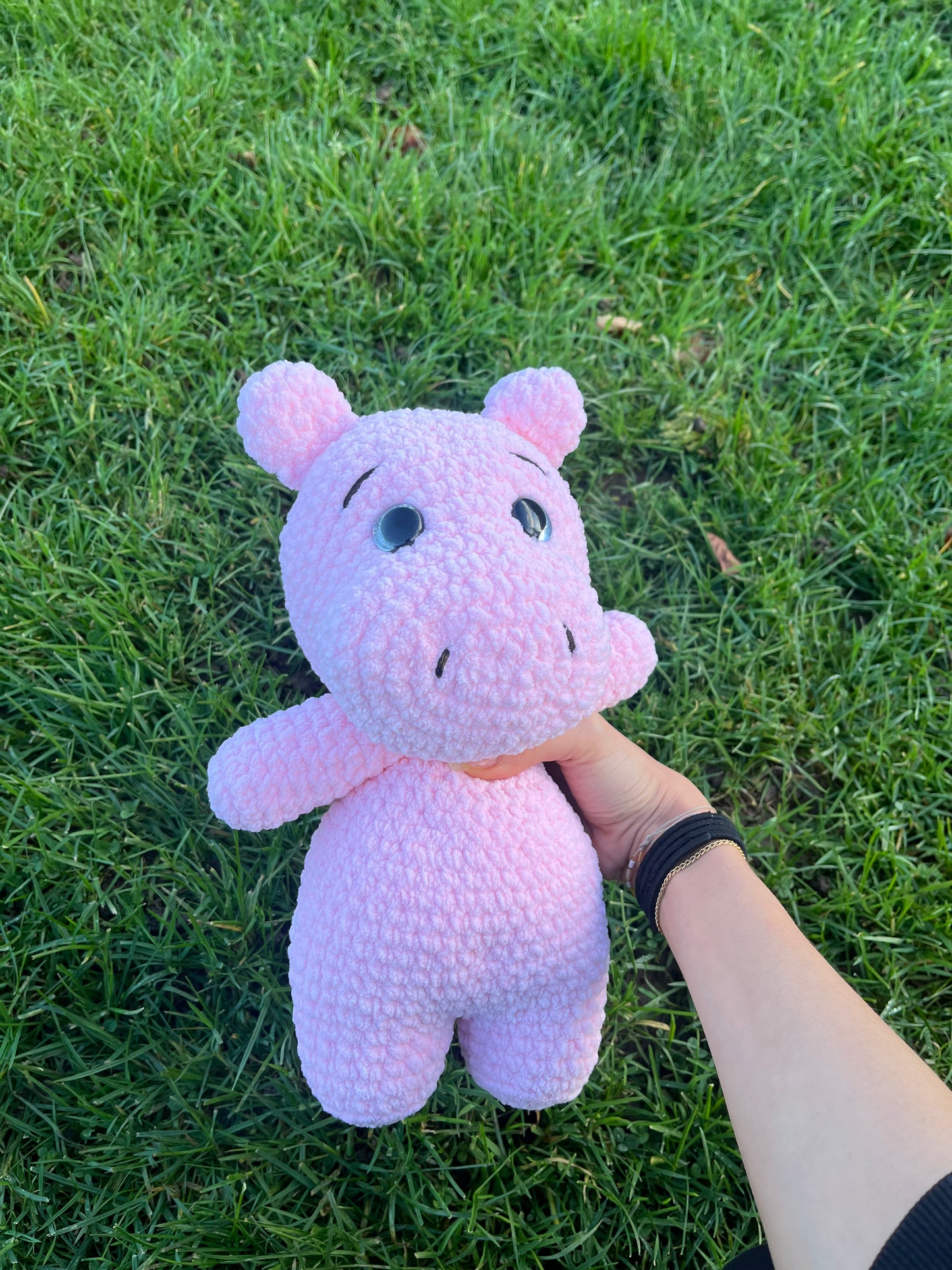 Peluche Hippopotame Rose