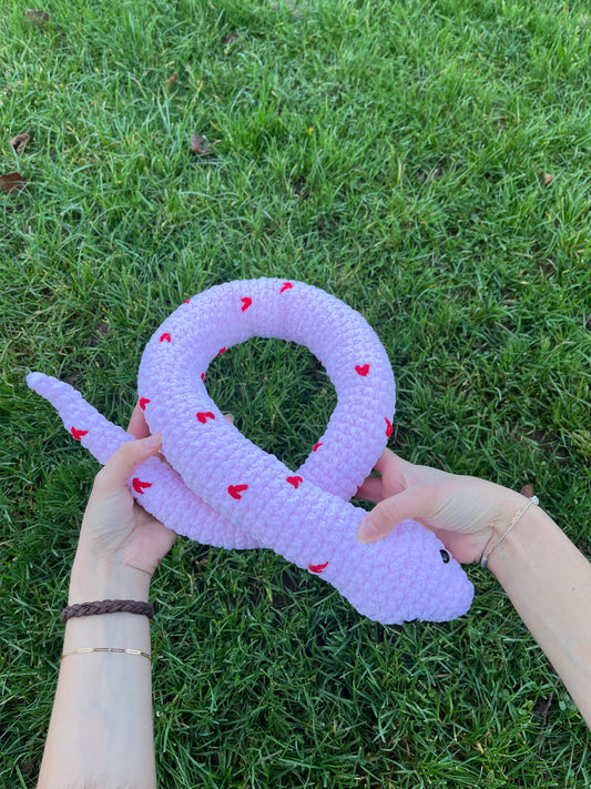 Peluche Serpent Rose