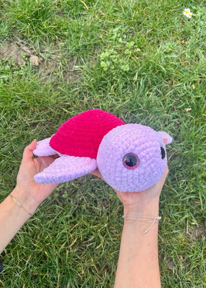 Peluche Tortue Zéliea Rose