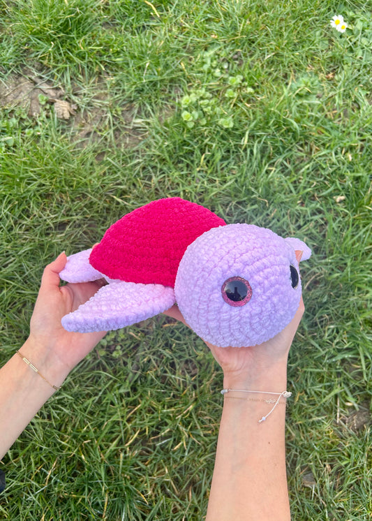 Peluche Tortue Zéliea Rose