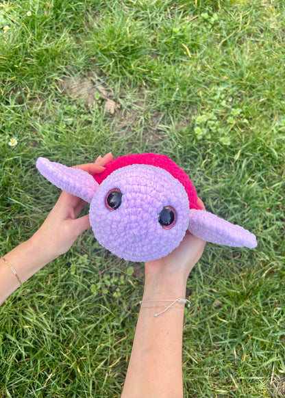 Peluche Tortue Zéliea Rose