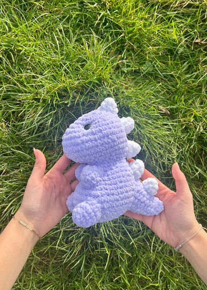 Peluche Dinosaure Raptou Violet
