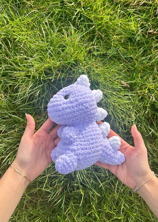 Peluche Dinosaure Raptou Violet