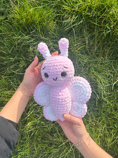 Peluche Papillon Rose Clair